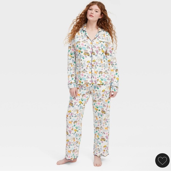 Roller Rabbit x Target roadtrip long sleeves and pants pajamas - Picture 2 of 3
